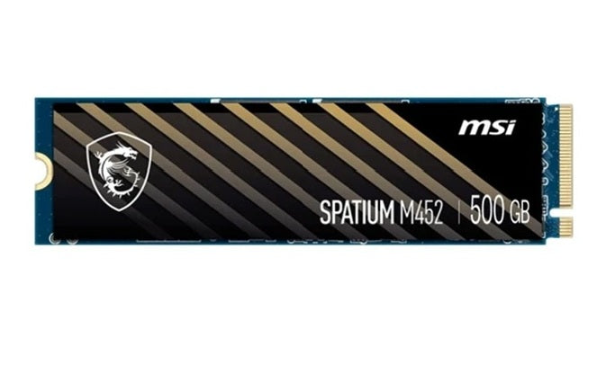 MSI SPATIUM M452 PCIe 4.0 NVMe M.2 500GB, M.2 2280, PCIe Gen4x4 NVMe 1.4, 3D NAND, Phison E29T, 3600/3100 MB/s