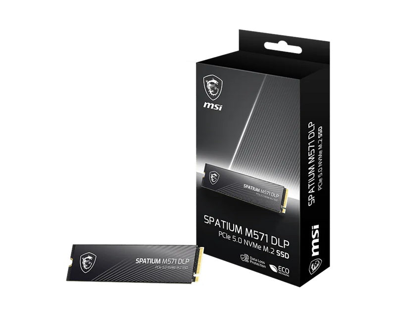 MSI SPATIUM M571 DLP PCIe 5.0 NVMe M.2 2TB, M.2 2280, PCIe Gen5x4 NVMe 2.0, R14500/W11000MB/s, 2500K/2600K IOP