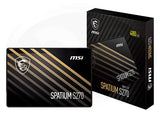 MSI SPATIUM S270 SATA 2.5' 480GB, PHISON S11, 3D NAND, SATA III 6Gbps, Sequential Read up to 500MB/s, Sequenti