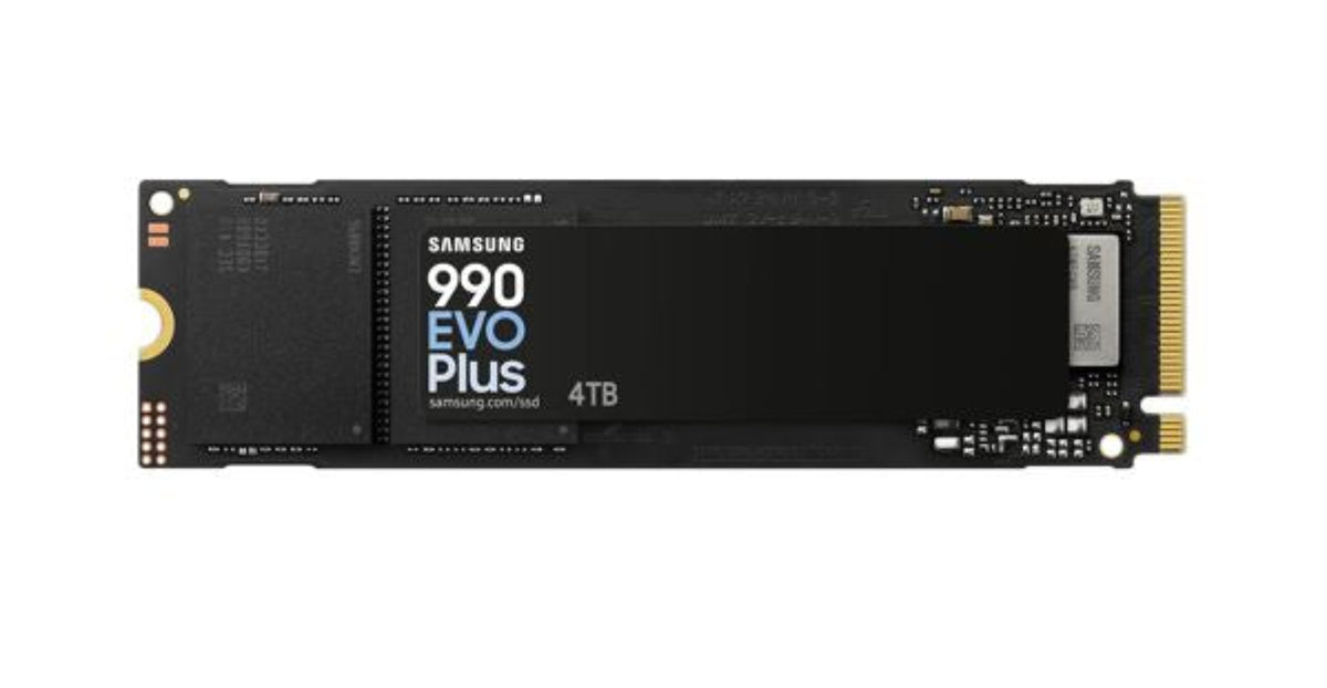 Astrotek Samsung 990 EVO Plus 4TB PCIe Gen5 NVMe SSD 7250MB/s 6300MB/s R/W 1050K/1400K IOPS 2400TBW 1.5M hrs V