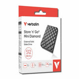 ASUS Notebook Verbatim 32024 Store’n’Go Mini Diamond SSD USB-C 512GB, USB 3.2 Gen 2, 1000MB/s Read/Write, USB