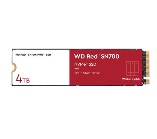 WD Red SN700 4TB NVMe NAS SSD - Fast, Reliable Storage for SMBs