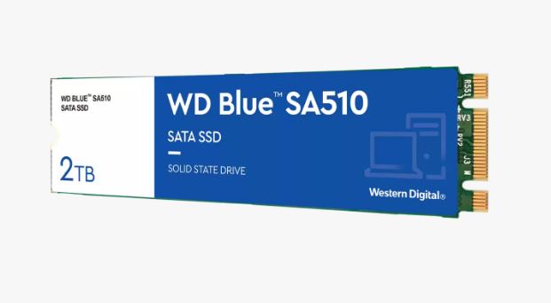 WD Blue SA510 2TB M.2 SATA SSD - Boost PC Speed & Creativity