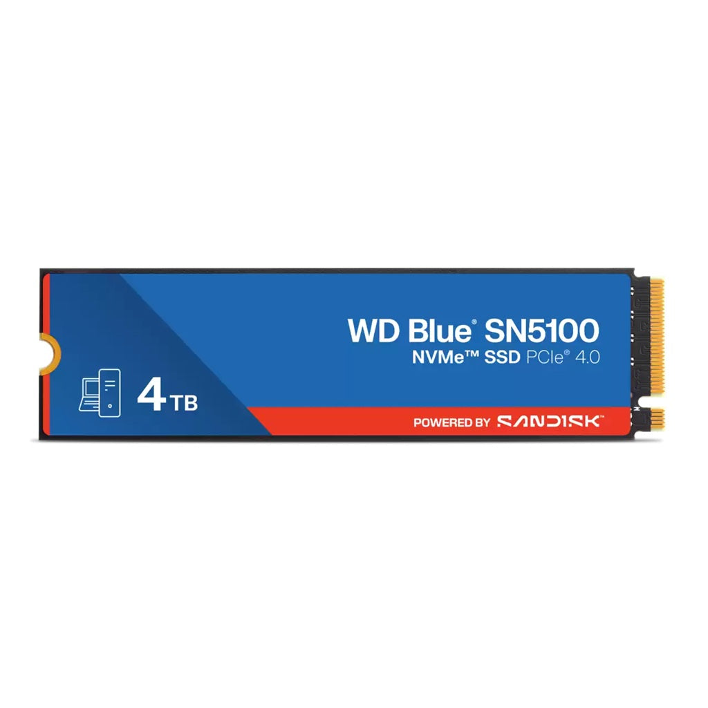SanDisk WD Blue SN5100 4TB NVMe SSD - PCIe Gen4 M.2 High-Speed Drive