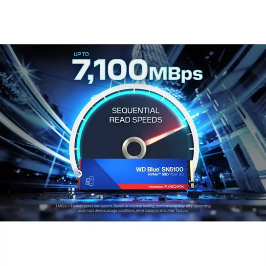 SanDisk WD Blue SN5100 4TB NVMe SSD - PCIe Gen4 M.2 High-Speed Drive Sandisk