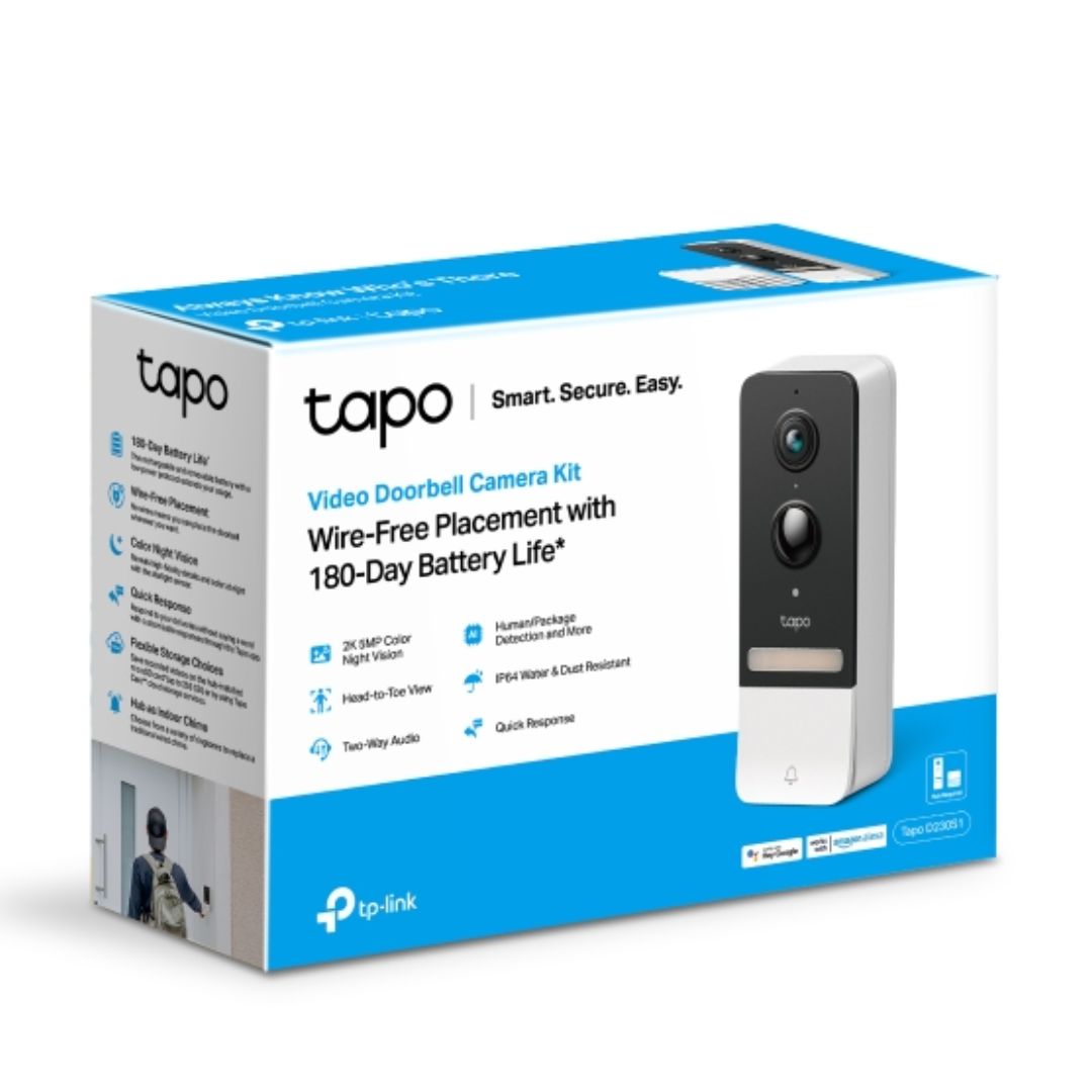 Tapo D230S1 Smart Wireless Video Doorbell | 2K HD & Battery