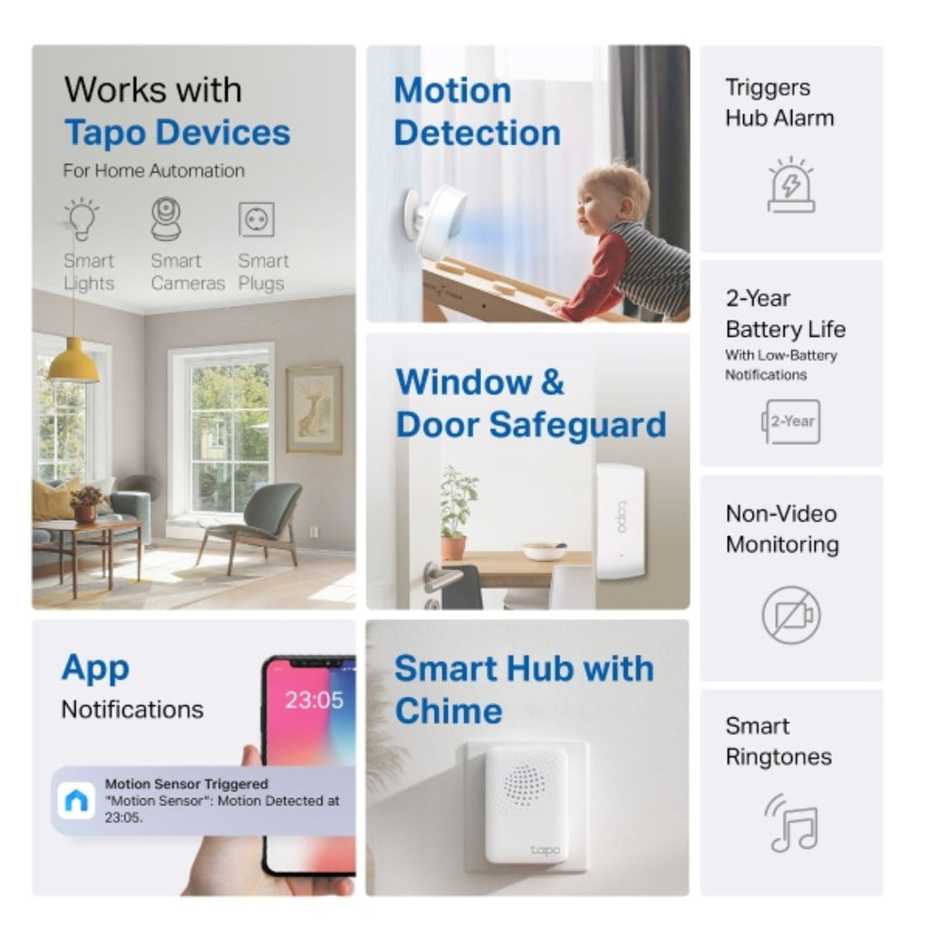 TP-Link Tapo T30 Smart Sensor Starter Kit | Home Security & Motion