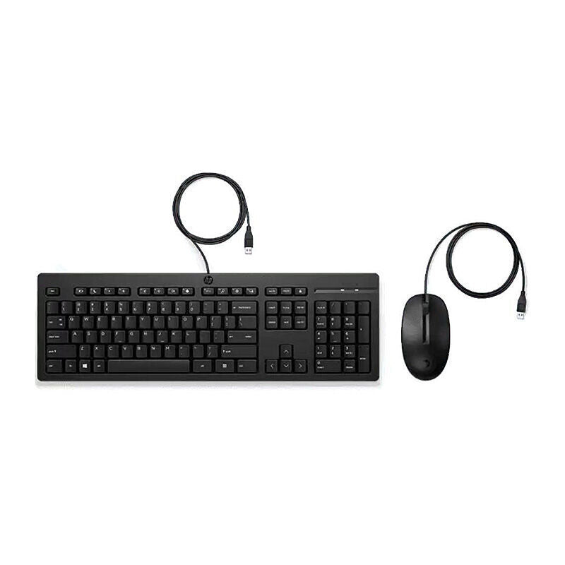 HP 225 Wired Keyboard and Mouse Combo - Reliable & Easy HP