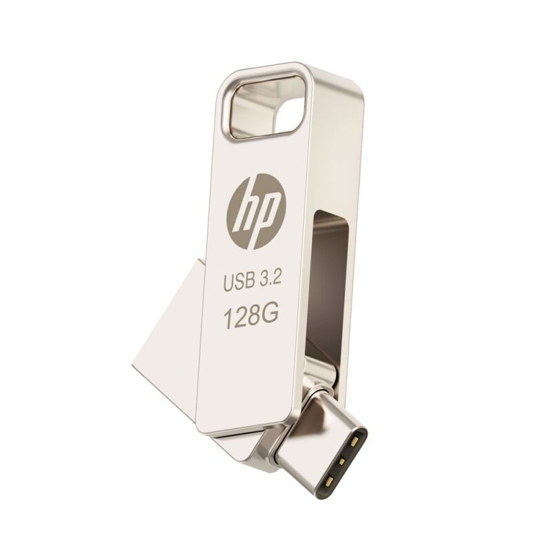 HP x206C 128GB Dual USB C & A OTG Flash Drive - Fast Metal HP