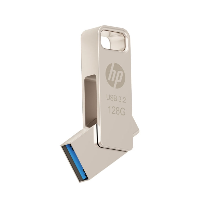 HP x206C 128GB Dual USB C & A OTG Flash Drive - Fast Metal HP