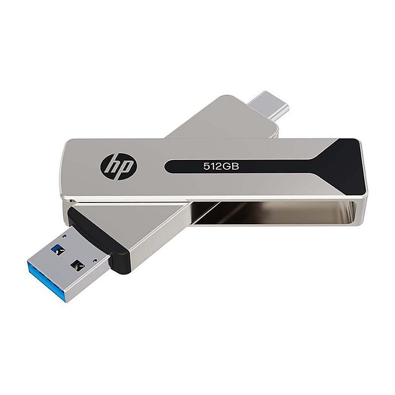 HP 911 Pro 512GB Portable SSD - Fast USB 3.2 Type-C & A Drive
