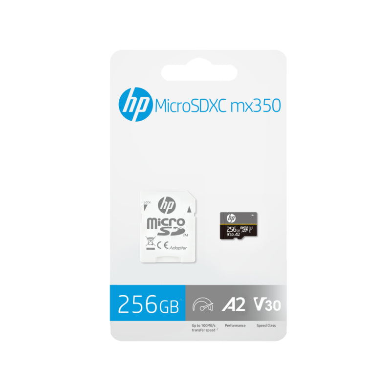 HP mx350 microSD Card: Fast Storage for Phones, Tablets & 4K Video HP