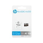HP mx350 U3 A2 V30 microSD Card - Expand Mobile Storage & Capture 4K HP