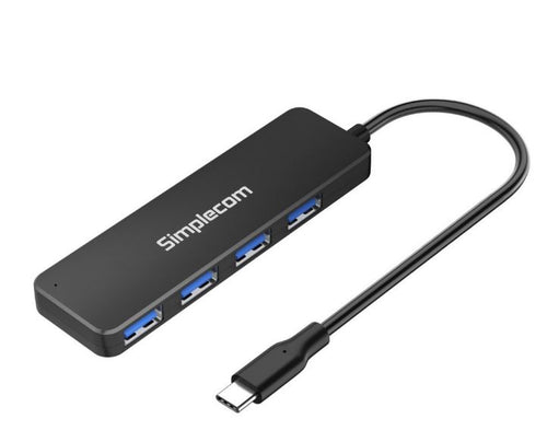 (LS)Simplecom CH340 Compact USB-C to 4 Port USB-A Hub USB 3.2 Gen1 - CH340