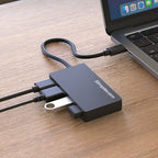 Simplecom CH350 USB-C to 4-Port USB 3.0 Hub | 5Gbps SuperSpeed Simplecom