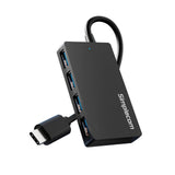 Simplecom CH352 USB-A to 4xPort SuperSpeed USB 3.2 Gen1, 5Gbps, plug & play, bus-powered, ABS, 76×41 - CH352