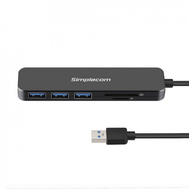 Simplecom CH365 3-Port USB 3.0 Hub with SD & MicroSD Card Reader Simplecom