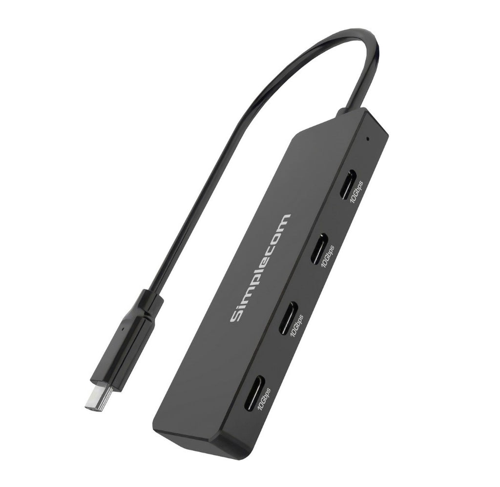 Simplecom CH384 High-Speed 4-Port USB-C 10Gbps Data Hub Simplecom