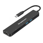 Simplecom 7-in-1 USB-C Hub: HDMI 4K, PD 100W & Card Reader Simplecom