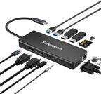 Simplecom USB-C 13-in-1 Docking Station | Triple Display, 10Gbps Simplecom