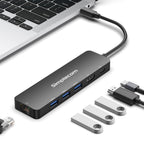 Simplecom CHT560 USB-C 6-in-1 Docking Station | 4K HDMI, Ethernet, 100W PD Simplecom