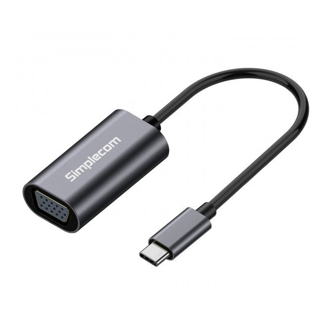 USB-C to VGA Adapter | Connect Laptops & Phones to Monitors/Projectors Simplecom