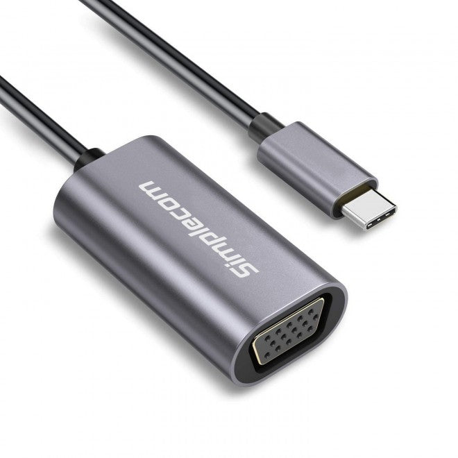 USB-C to VGA Adapter | Connect Laptops & Phones to Monitors/Projectors Simplecom