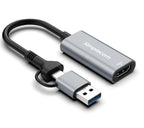 Simplecom USB/USB-C to HDMI Adapter - Full HD 1080p for Windows PCs Simplecom