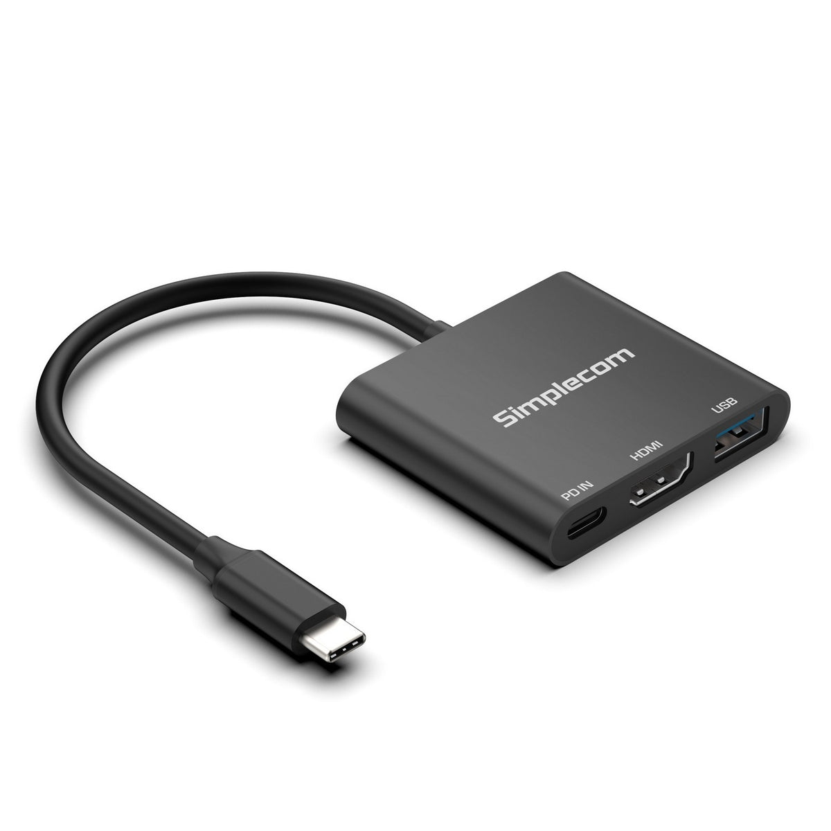 Simplecom USB-C 3-in-1 Hub: HDMI 4K 60Hz, USB, 100W PD Simplecom