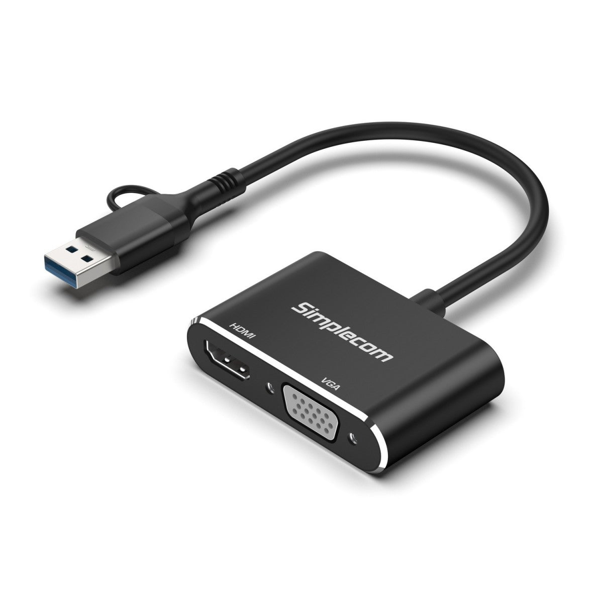 Simplecom USB-C / USB 3.0 to HDMI VGA Adapter 1080p Simplecom