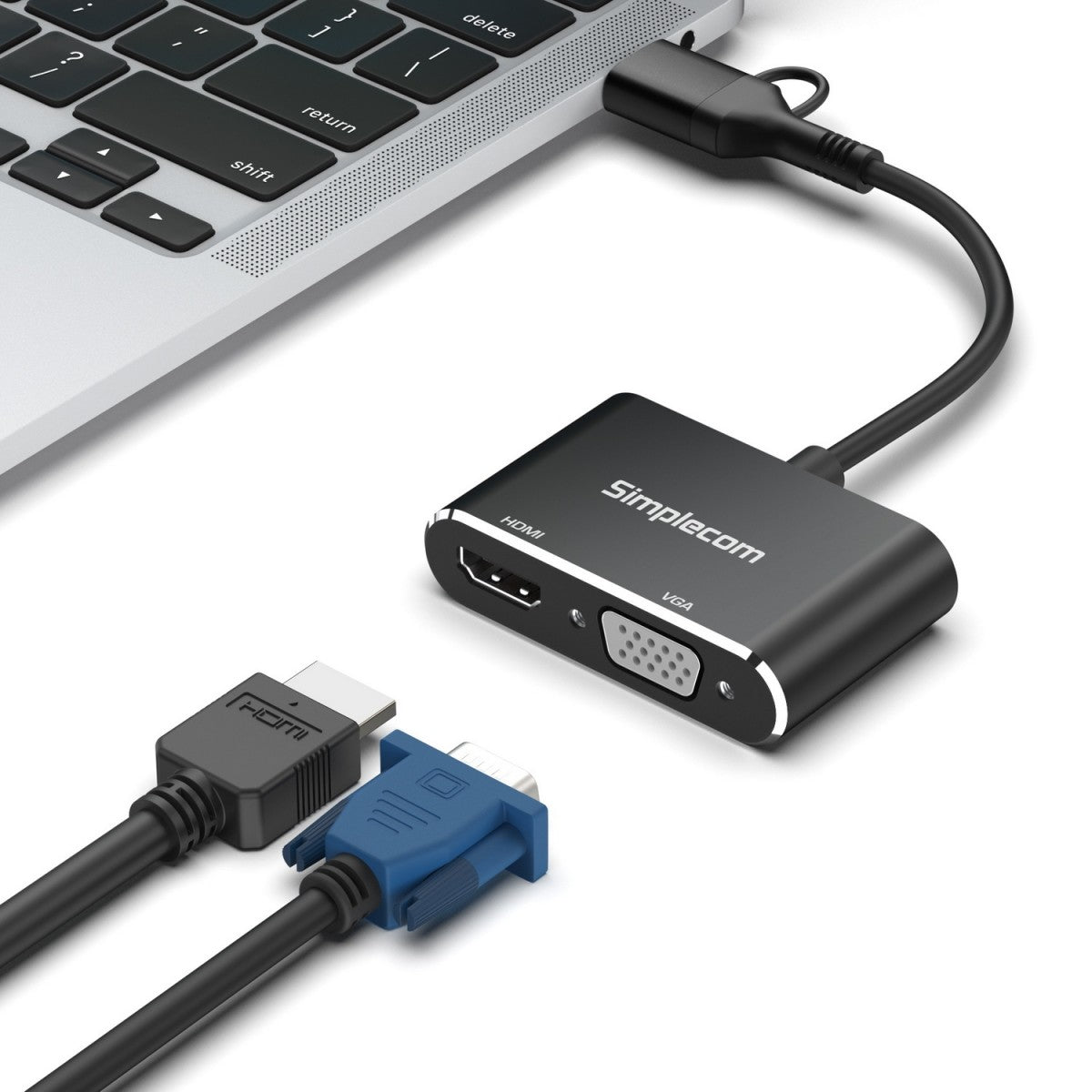 Simplecom USB-C / USB 3.0 to HDMI VGA Adapter 1080p Simplecom