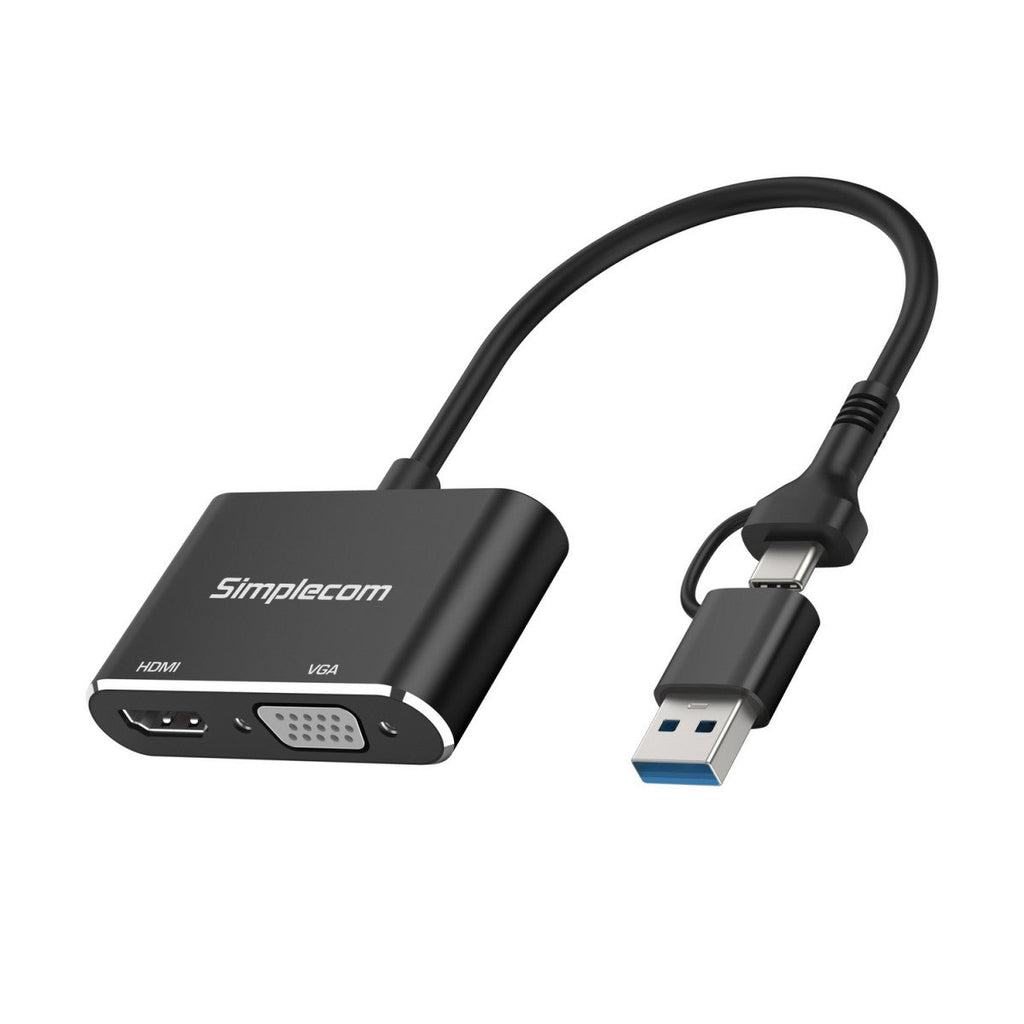 Simplecom USB-C / USB 3.0 to HDMI VGA Adapter 1080p Simplecom