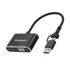 Simplecom USB-C / USB 3.0 to HDMI VGA Adapter 1080p Simplecom