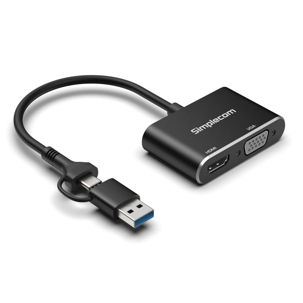 Simplecom USB-C / USB 3.0 to HDMI VGA Adapter 1080p Simplecom