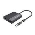 Simplecom Dual 4K HDMI Adapter - USB-C & USB-A for 2 Screens Simplecom