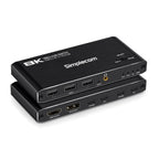 Simplecom KM470 2-Port USB-C KVM Switch 8K HDMI 2.1 DP Docking Station Simplecom