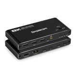 Simplecom KM470 2-Port USB-C KVM Switch 8K HDMI 2.1 DP Docking Station Simplecom