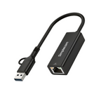 Simplecom NU315C 2-in-1 USB-C/A Gigabit Ethernet Adapter