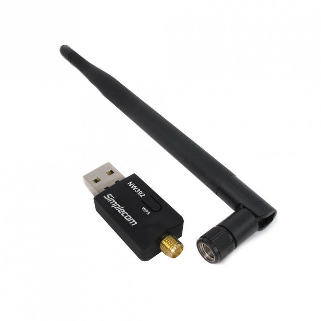 Simplecom NW392 USB WiFi Adapter | Wireless N 300Mbps 5dBi Antenna
