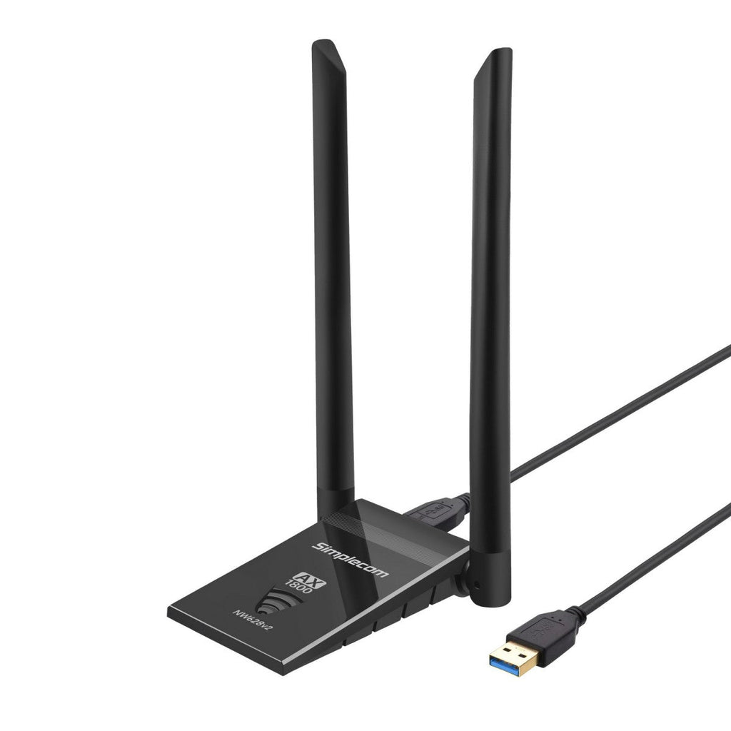 Simplecom AX1800 WiFi 6 USB Adapter for PC/Laptop - Fast Dual Band Simplecom