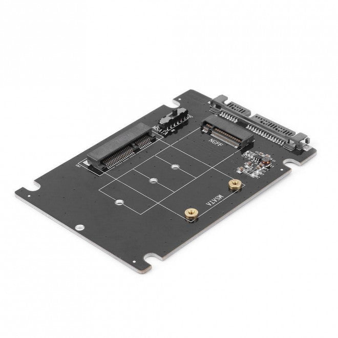 Simplecom (LS)Simplecom mSATA + M.2 (NGFF) to SATA 2 In 1 Combo Adapter - Simplecom SA207
