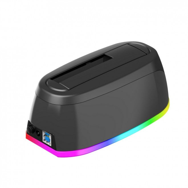 USB 3.0 SATA Docking Station with RGB Light & One-Touch Backup Simplecom