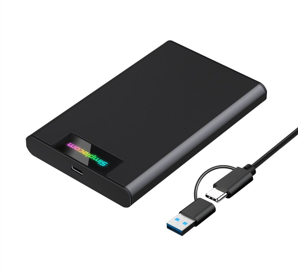 Simplecom SE239 USB-C 2.5 SATA SSD/HDD Enclosure with RGB Simplecom