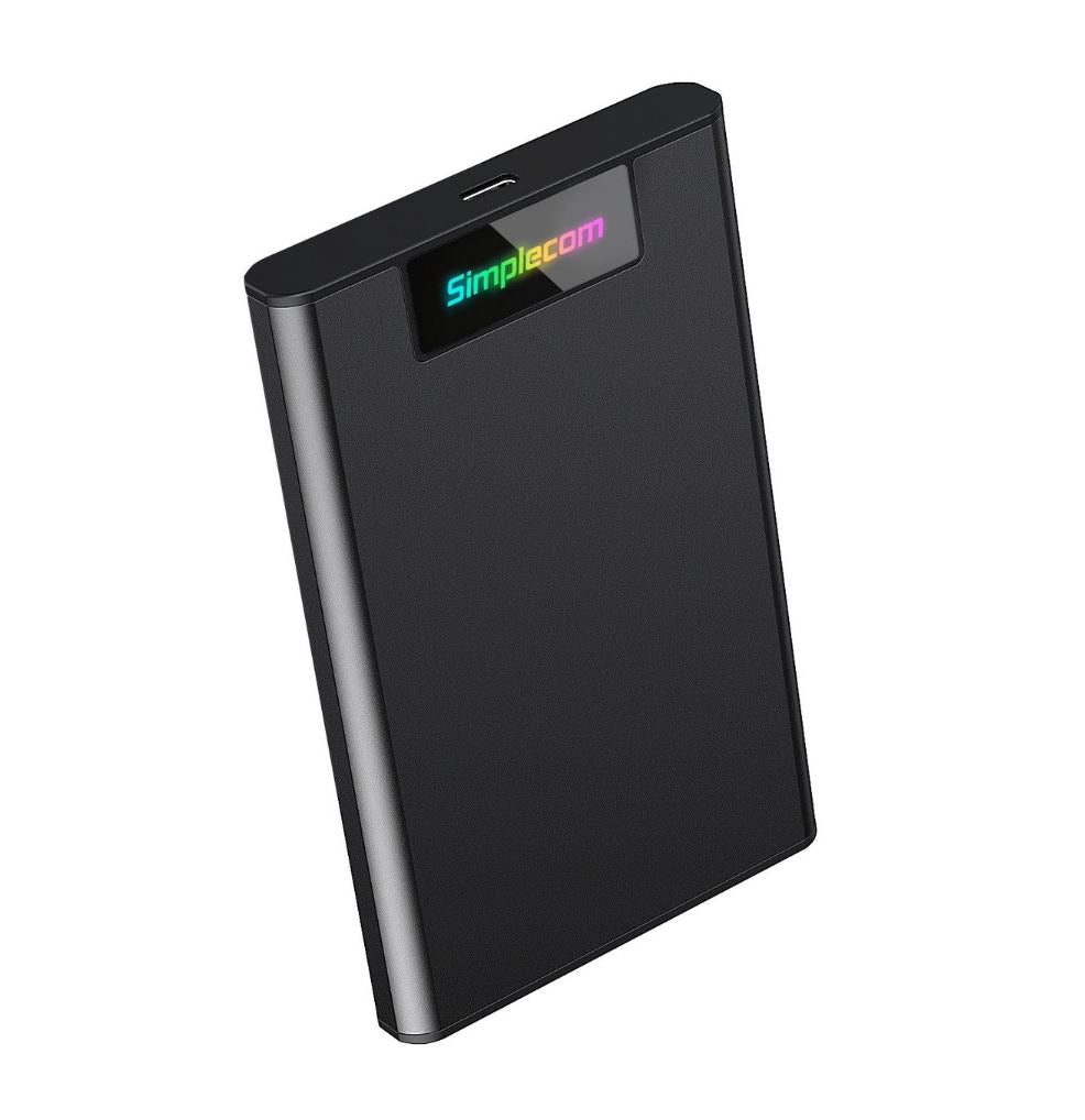 Simplecom SE239 USB-C 2.5 SATA SSD/HDD Enclosure with RGB Simplecom