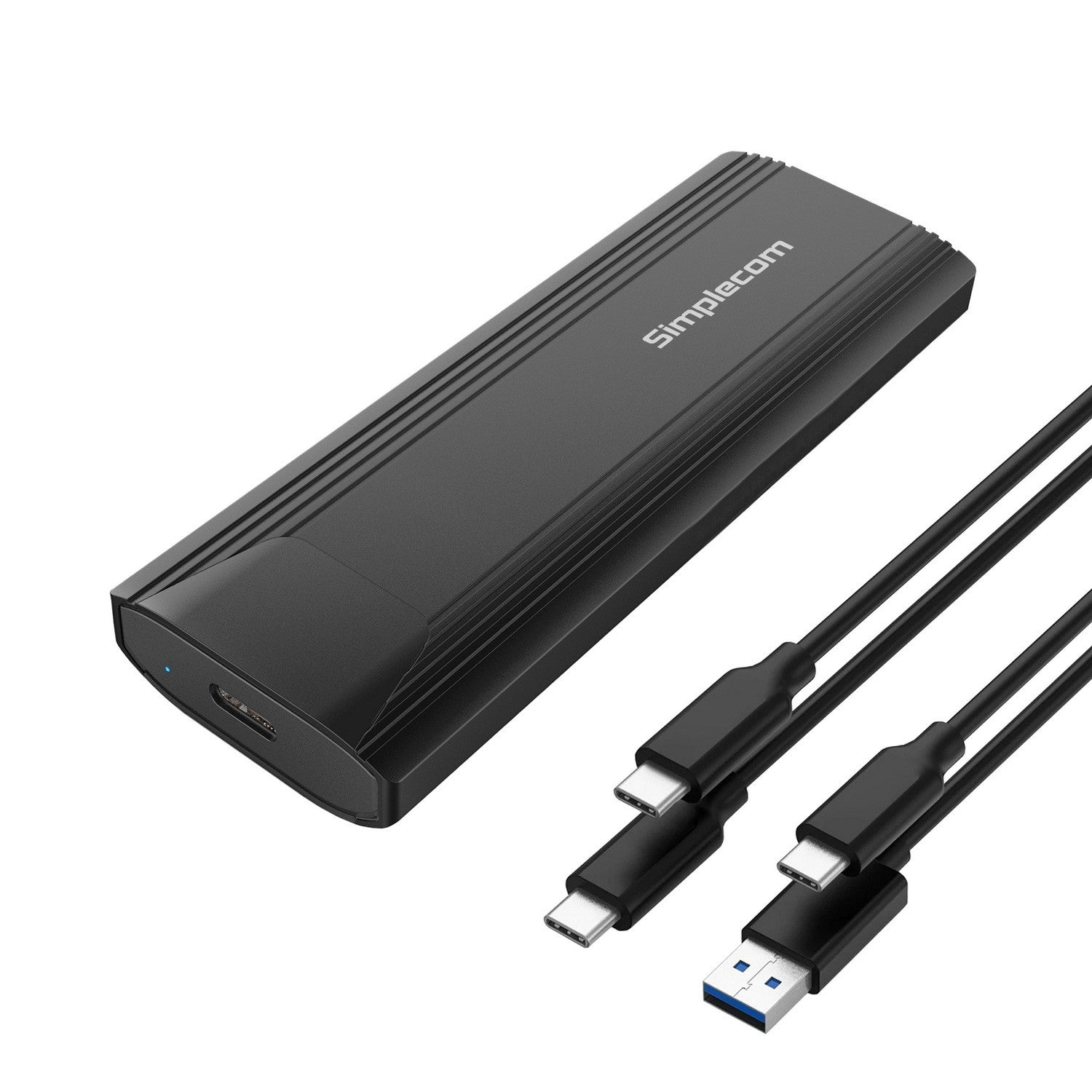 Simplecom SE504v2 NVMe / SATA Dual Protocol M.2 SSD USB-C Enclosure Tool-Free USB 3.2 Gen 2 10Gbps Simplecom