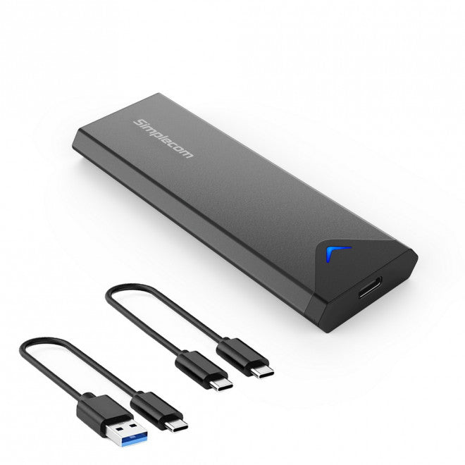 Portable NVMe M.2 SSD Enclosure | USB-C 10Gbps External Drive Simplecom