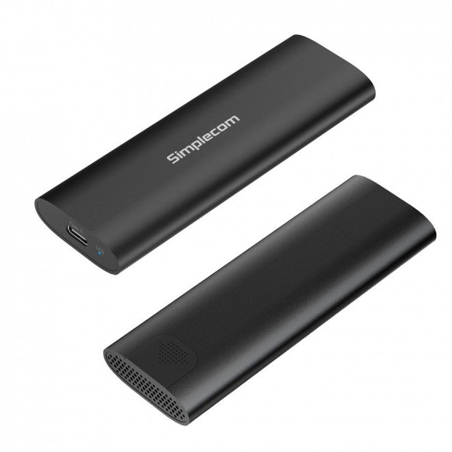 SE516 M.2 SSD Enclosure: Dual Protocol NVMe/SATA USB-C 10Gbps Simplecom