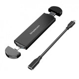 Portable M.2 NVMe SATA SSD Enclosure - Dual USB-A & USB-C Simplecom