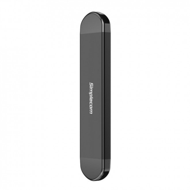 Portable M.2 NVMe SATA SSD Enclosure - Dual USB-A & USB-C Simplecom