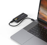 Simplecom NVMe / SATA M.2 SSD to USB-C Enclosure with SMART LED Screen USB 3.2 Gen 2 10Gbps - image 4